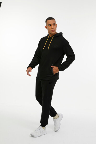 Lotto M-LEONARDO HOODIE SWT 3PR Siyah Erkek Sweatshirt