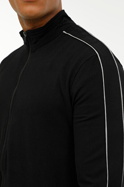 Kinetix ME MIKKEL 18ED32 3PR Black Men's Tracksuit Top