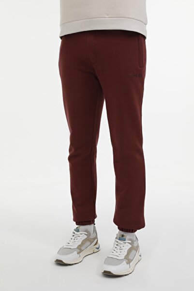 lumberjack ML ROS 22HS111 3PR بنطال رياضي رجالي باللون الأحمر الداكن