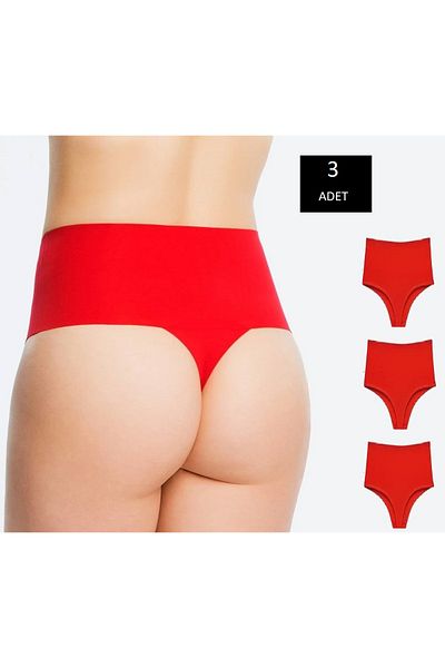 GECKO COLLECTION Gecko Thong Women - High Waist and Laser Cut Panties 3 Pieces