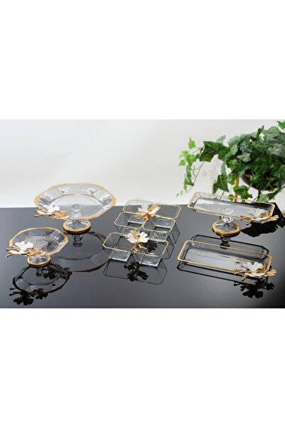 BULUTHOMEAKSESUAR مجموعة عرض تفاصيل الفراشة مكونة من 6 قطع