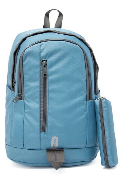 KAFF Civit Blue 00510-SET 3-Compartment Laptop Sports Travel Functional School Backpack with Pen Holder