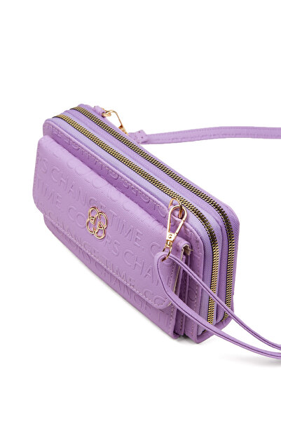 Adelina Bags Жіночий візерунчастий ремінець для телефону з хрестиком, що регулюється, Cuzdan Canta