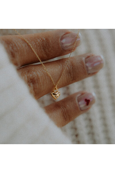 Minimo 14 Ayar Altın Minimal Kalpli Kolye