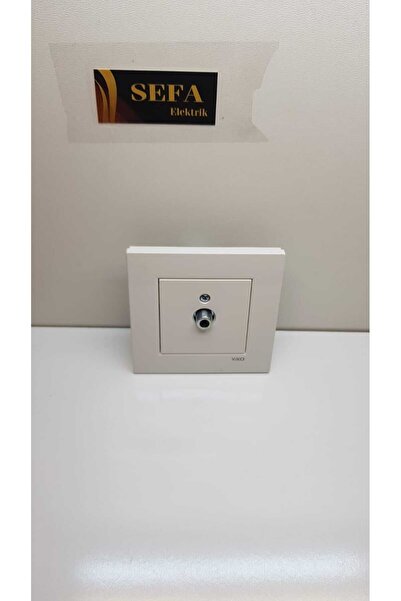 VİKO White Viko Karre Series - Satellite Socket F with Connector and Frame