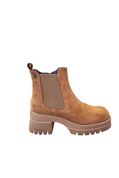 Venüs 2351703 hakiki deri kalın tabanlı kışlık bot fermuarlı