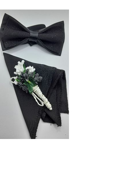 YAĞMUR SANAT TASARIM CUTTON BOW TIE WIPES COLLAR FLOWER