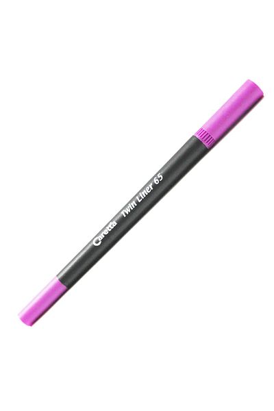 Modellino Caretta Twin Liner 65 Double Ended 0.4mm Japanese Tip Fineliner Felted Pen - Color Selection 1 Piece