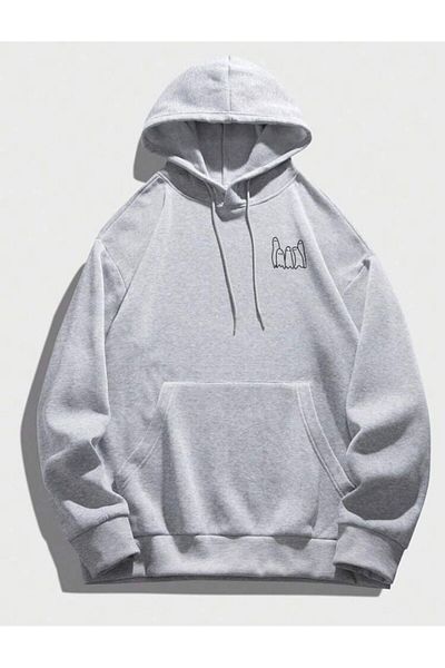 Keywest Unisex μπορείς να δεις εμπριμέ φούτερ με κουκούλα oversize φούτερ