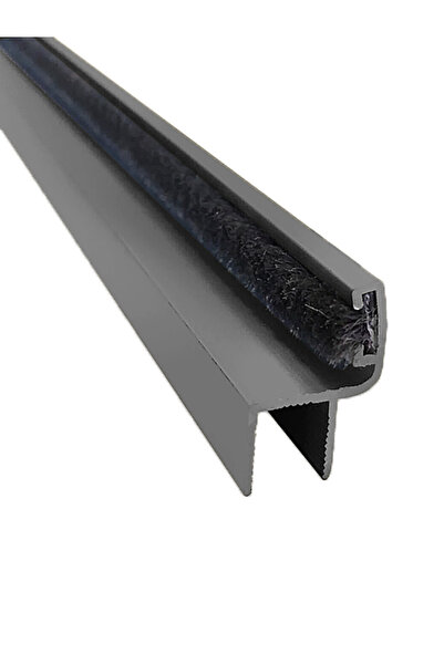 Kamataş Alüminyum Cam Balkon Küçük (DAR) H-çıtası Ve Fitili Antrasit 190 Cm.