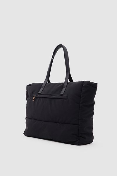 citycenterfashion Geantă de umăr cu fermoar și buzunar frontal pentru femei cty-lbn-9256