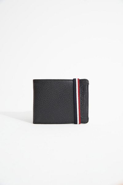U.S. Polo Assn. BAZA. Polo Assn. 7613 Portofel bărbătesc din piele naturală Suport card NEGRU