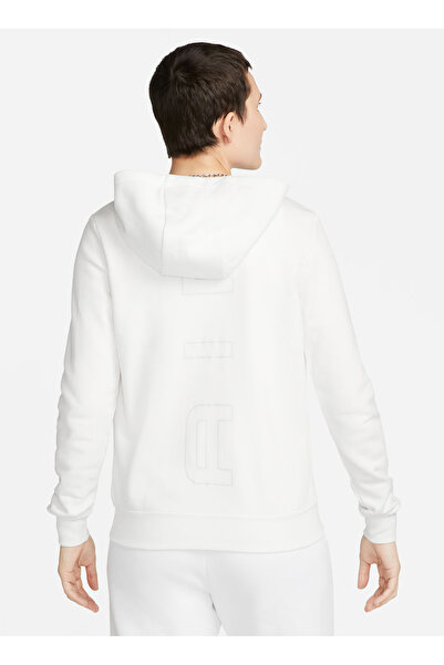 Nike Beyaz Kadın Zip Ceket DV8046-121 W NSW AIR FLC HD FZ