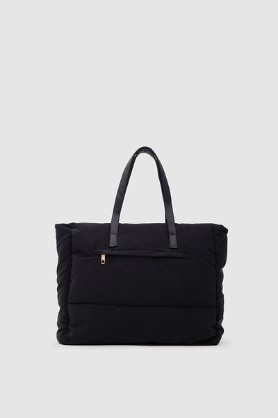 citycenterfashion Geantă de umăr cu fermoar și buzunar frontal pentru femei cty-lbn-9256