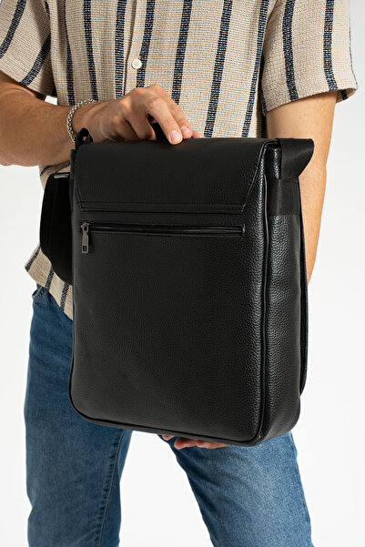 By Hakan AR-1801 VEGANSKÝ KOŽENÝ POŠTÁK KŘÍŽENÝ DOKUMENT LAPTOP NOTEBOOK MACBOOK TABLET UNIVERZITA ČERNÁ