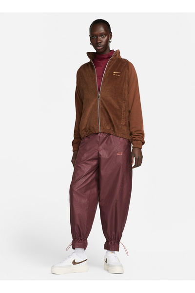 Nike Normal Kahve Kadın Ceket DQ6928-259 W AIR CORD FLC FZ JKT