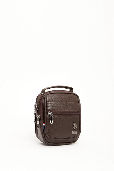 U.S. Polo Assn. US Polo Assn 8416 Men's Clutch Shoulder Bag BROWN