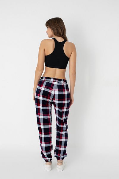 Ramior Pantaloni de damă din catifea tricotați cu elastic
