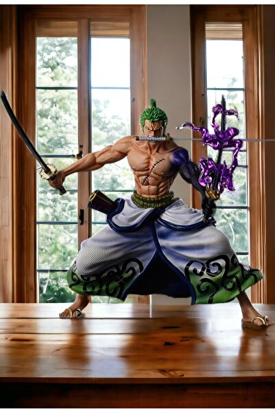 TEEMOOD PIRATE PARROT Anime ONE PIECE Roronoa Zoro EFEKTLİ Action Figur 20 cm...