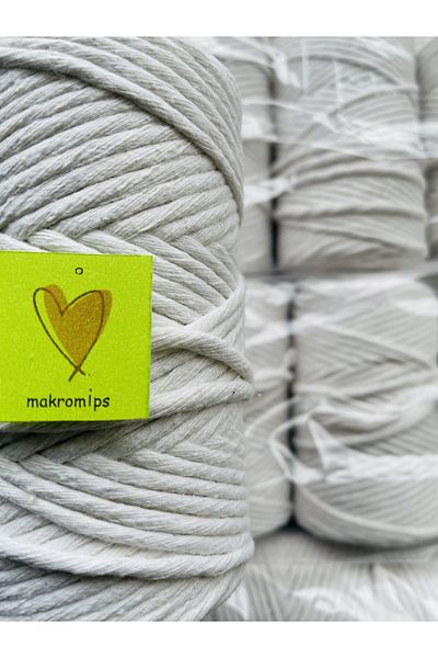 Makromİps MACROME ROPE ( 250 gr ) SINGLE WRAPPED COTTON SCAN ROPE TWIPE HOBBY MULTI-PURPOSE KEYCHAIN KNITTED BOHEM