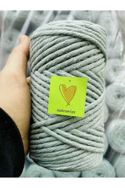 Makromİps MACROME ROPE (250 gr) SINGLE Twisted COTTON TARANABLE RAINBOW BAG SLIPPERS WITH BASKET CURTAIN SUPLA