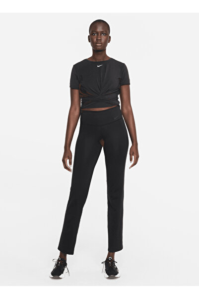 Nike Γυναικείο μπλουζάκι με λαιμόκοψη σε μαύρο χρώμα DD4921-010 W NK ONE LUXE...
