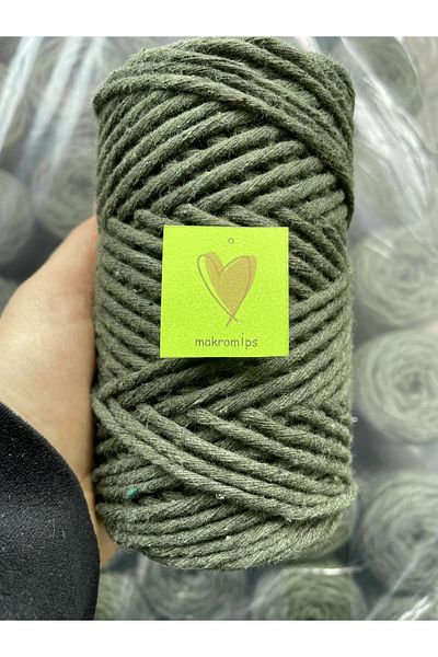 Makromİps MACROME ROPE (250 gr) SINGLE Twisted COTTON TARANABLE RAINBOW BAG SLIPPERS WITH BASKET CURTAIN SUPLA