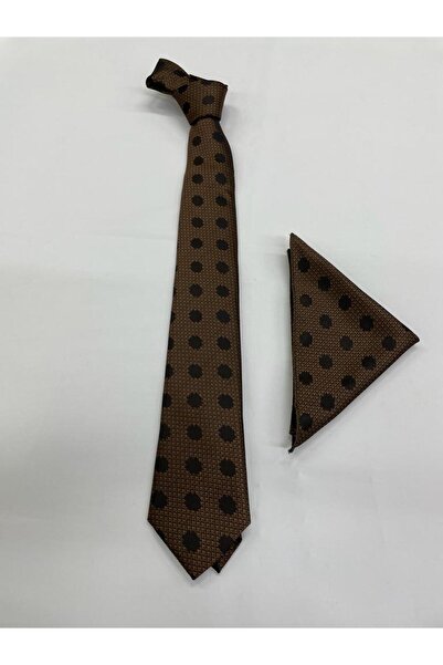 GİORGİ CORN KAHVERENGİ PUANTİYELİ KRAVAT