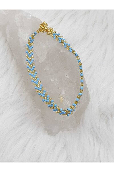 HAPPY HANDMADE 24K KAPAMA VE UZATMA ZİNCİRLİ AYARLANABİLİR BONCUK BİLEKLİK