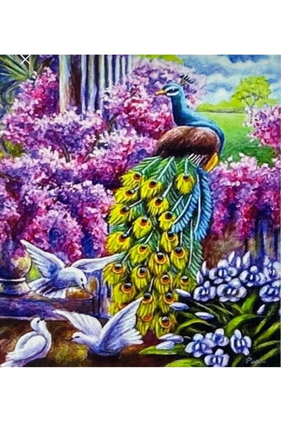 TRENDHOBİEVİ Hı Stone 5d Elmas Boncuk Taş Işleme Mozaik Goblen Kit 50x40cm