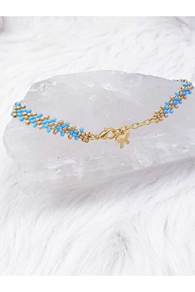 HAPPY HANDMADE 24K KAPAMA VE UZATMA ZİNCİRLİ AYARLANABİLİR BONCUK BİLEKLİK