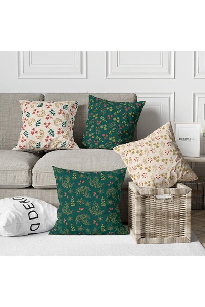 dekomall home & living Pernă cvadruplă de Anul Nou cu tematică de Anul Nou De...