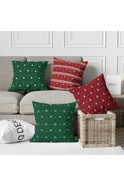 dekomall home & living Pernă cvadruplă de Anul Nou cu tematică de Anul Nou De...