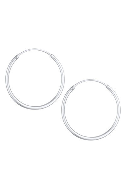 ELLI Ohrringe Creolen Rund Basic Klassisch 925 Gümüş