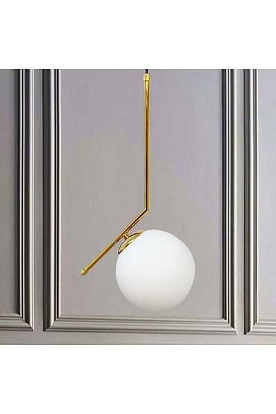 Bamyum Hängelampe Glas &amp; Metall Hängelampe &amp; Deckenlampe Hängelampe Pendelleuchte