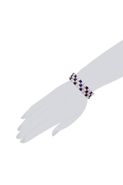 Lulu & Jane Perlenarmband Armband Süßwasser-Zuchtperle multicolor