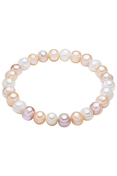 Valero Pearls Perlenarmband Armband Süßwasser-Zuchtperle multicolor