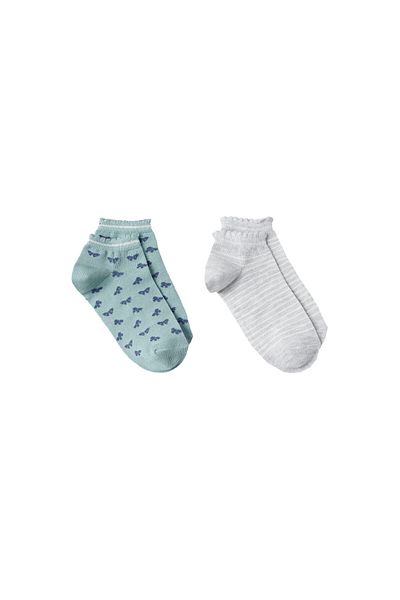 MANGO Kids Graue Mädchensocken
