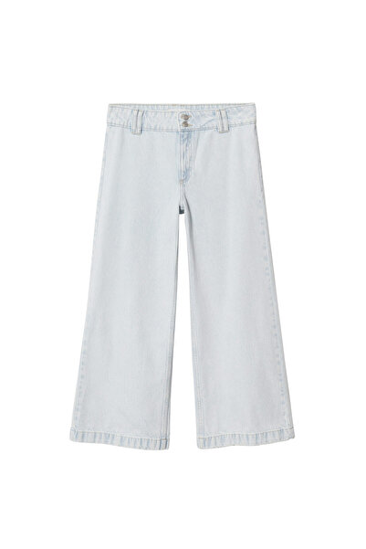 MANGO Woman Kadın Ağartılmış Mavi Pantolon