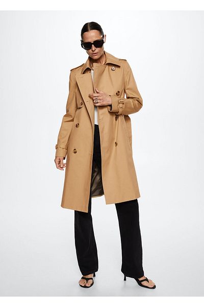 MANGO Woman Women's Beige Raincoat27963259