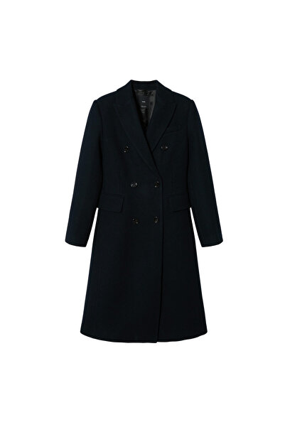 MANGO Woman Kadın Lacivert Palto