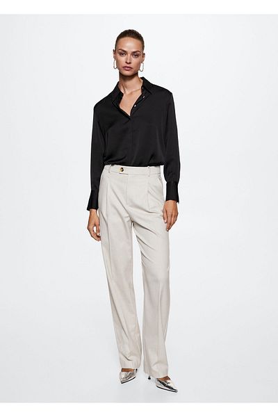 MANGO 37954031 Cămăși Negru