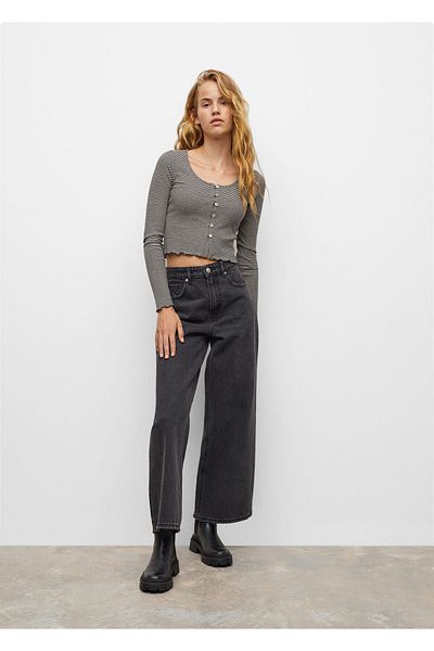 MANGO Kids Tricou gri deschis pentru fetiță