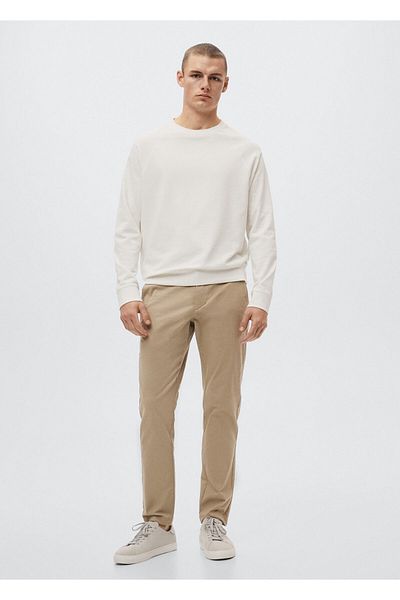 MANGO Man Men's Beige Pants
