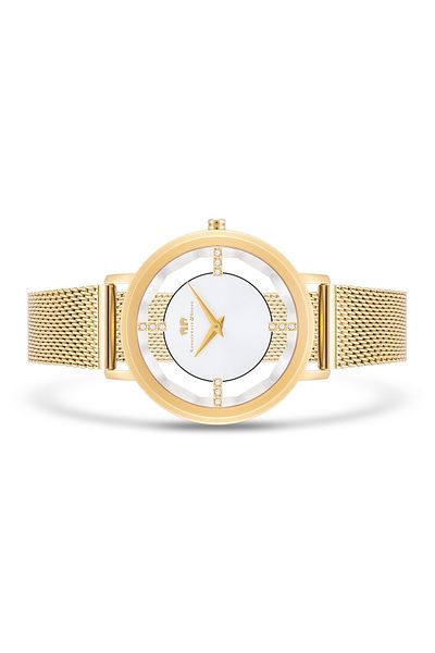 Rhodenwald & Söhne Quarzuhr Damen Quarzuhr gelbgold Edelstahl gelbgold