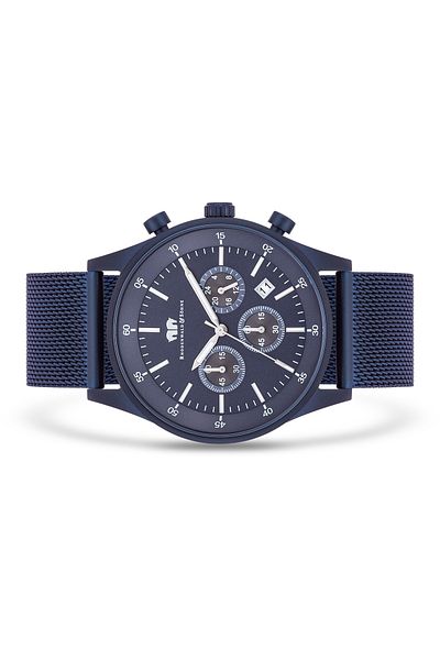 Rhodenwald & Söhne Chronograph Herren Chronograph blau Edelstahl blau