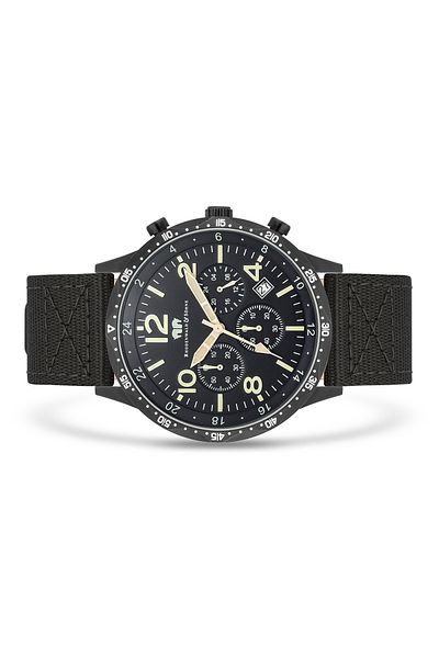 Rhodenwald & Söhne Chronograph Herren Chronograph schwarz Nylon schwarz