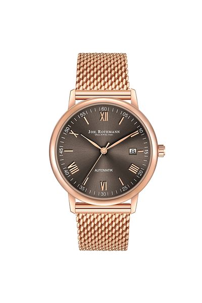 Joh. Rothmann Automatikuhr Herren Automatikuhr roségold Edelstahl roségold