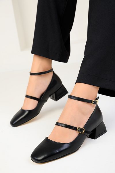 SOHO Black Women's Classic Heeled Shoes 18581