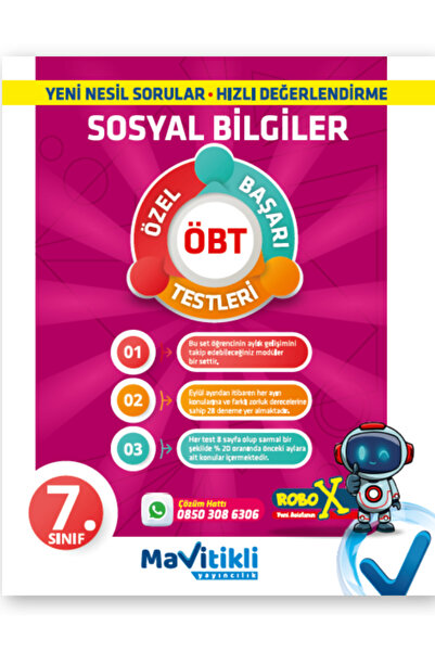 Mavitikli Yayıncılık 7.SINIF SOSYAL BİLGİLER ÖZEL BAŞARI TESTLERİ-ÖBT